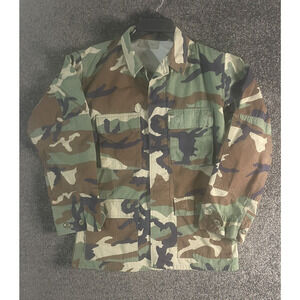Army Issue Woodland Camo BDU Shirt/jacket Small-Regular